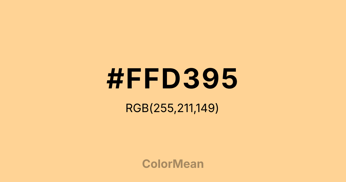 #FFD395 color swatch
