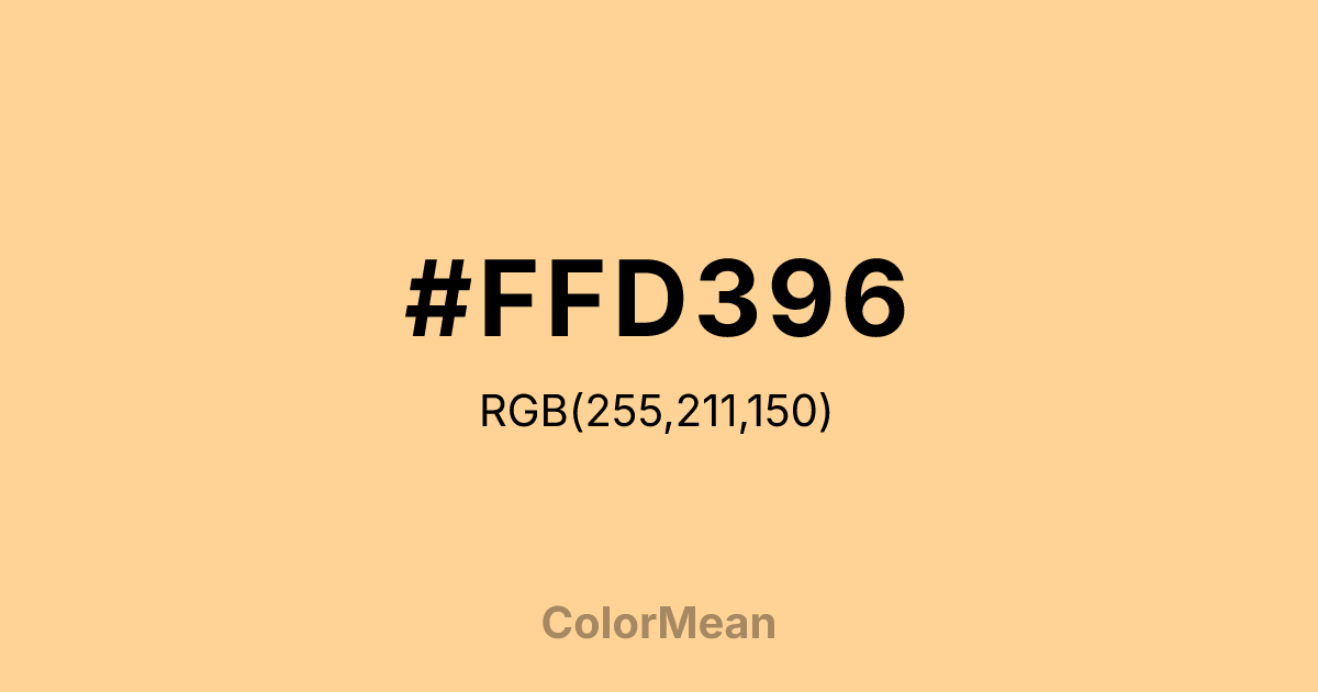 #FFD396 color swatch