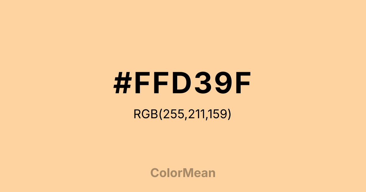 #FFD39F color swatch