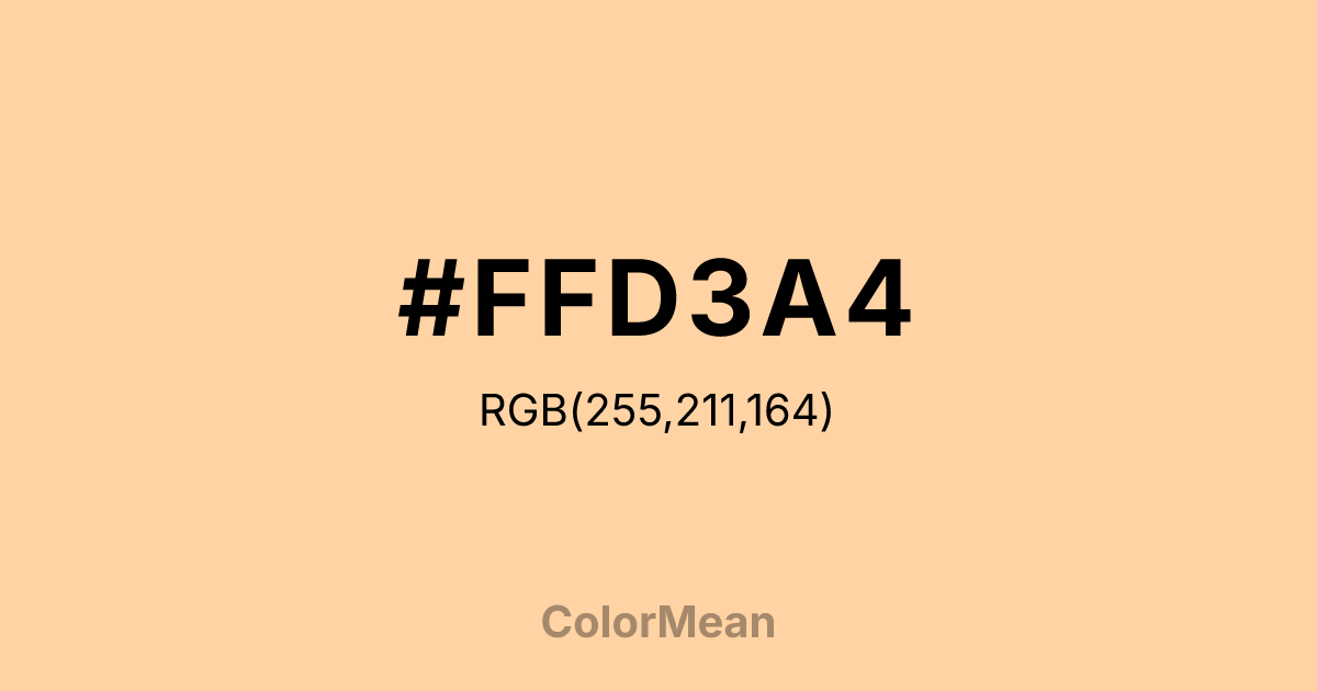 #FFD3A4 color swatch