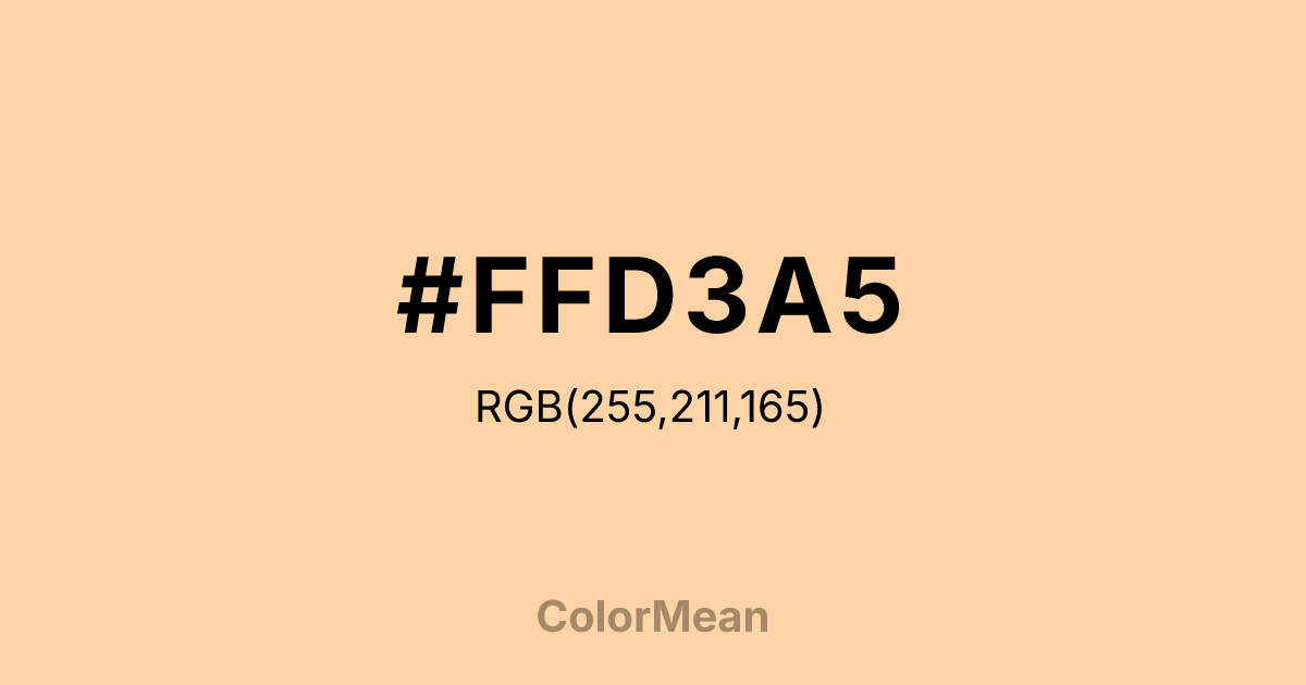 #FFD3A5 color swatch