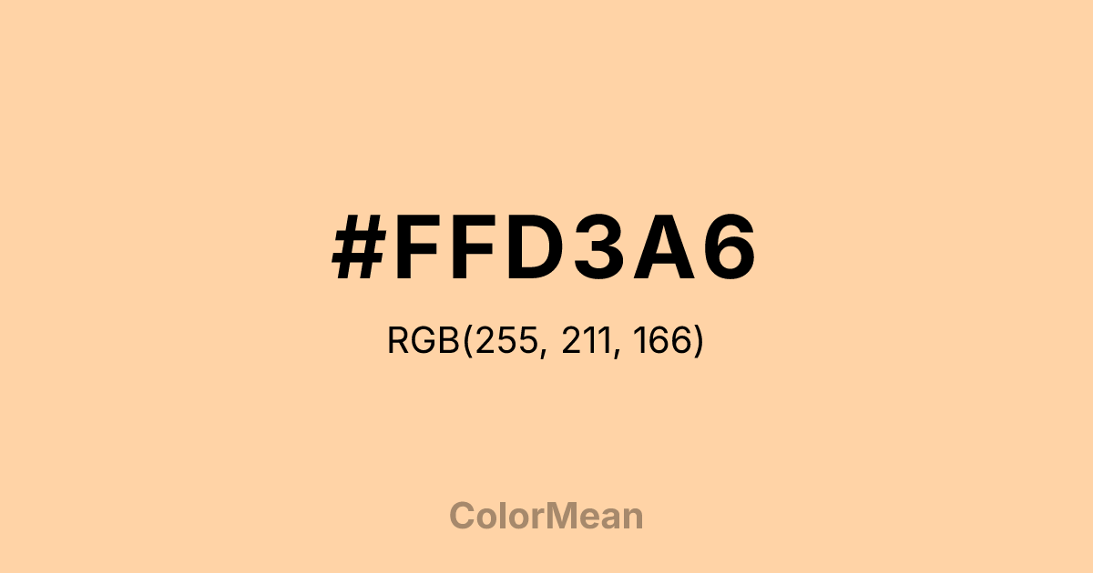 #FFD3A6 color swatch