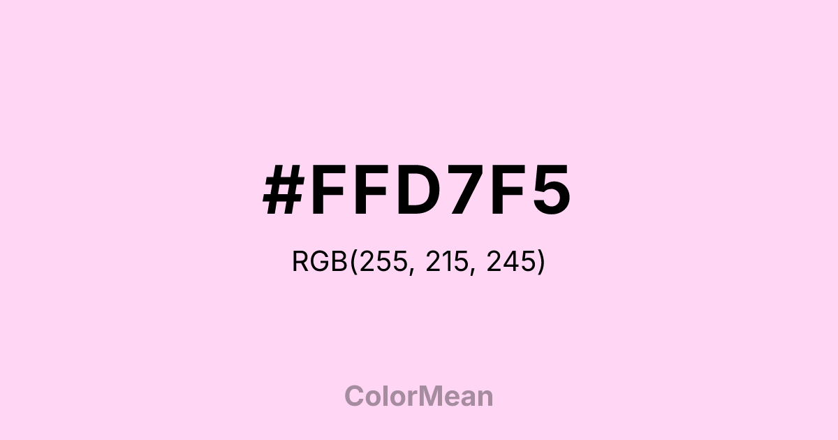 #FFD7F5 color swatch