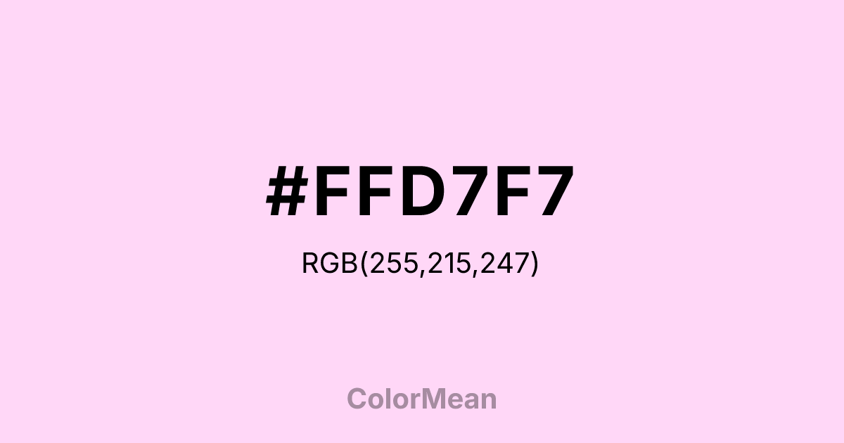 #FFD7F7 color swatch