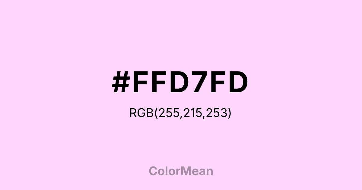 #FFD7FD color swatch