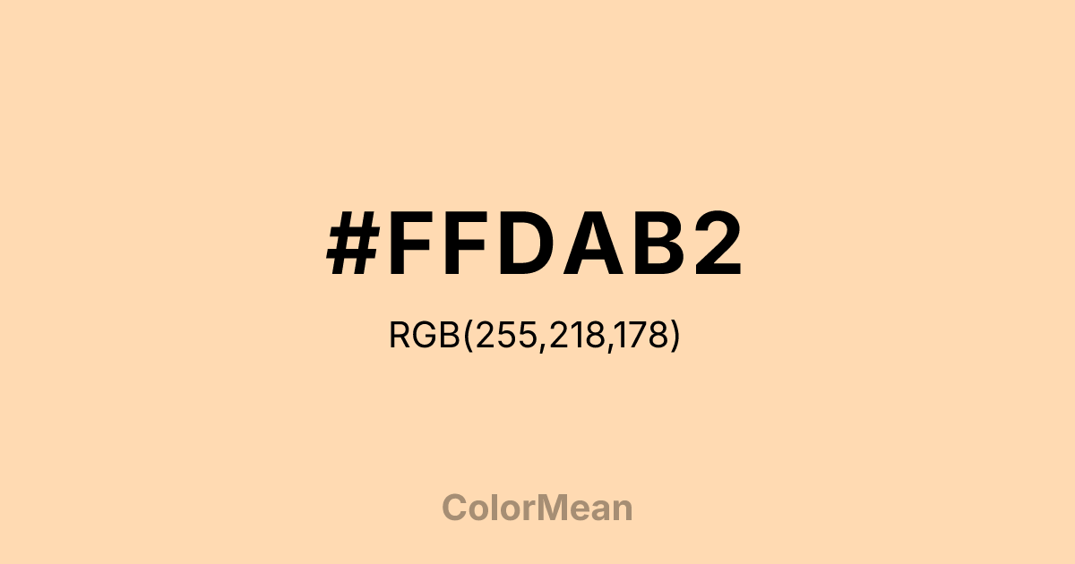 #FFDAB2 color swatch