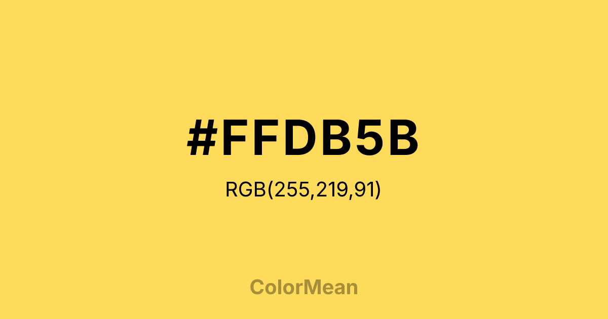 #FFDB5B color swatch