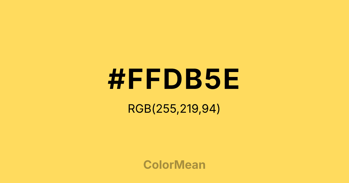 #FFDB5E color swatch