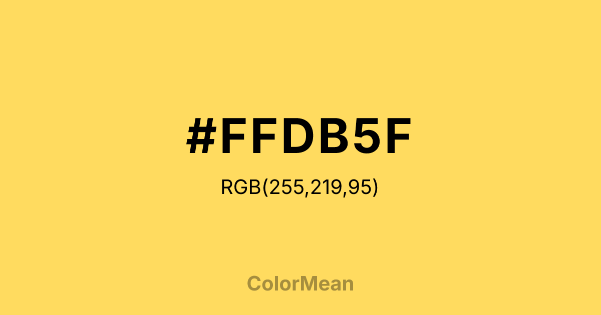 #FFDB5F color swatch