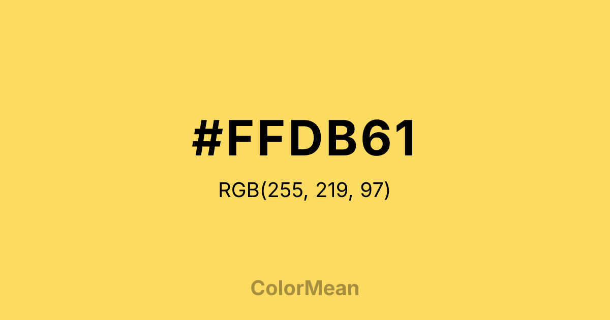 #FFDB61 color swatch