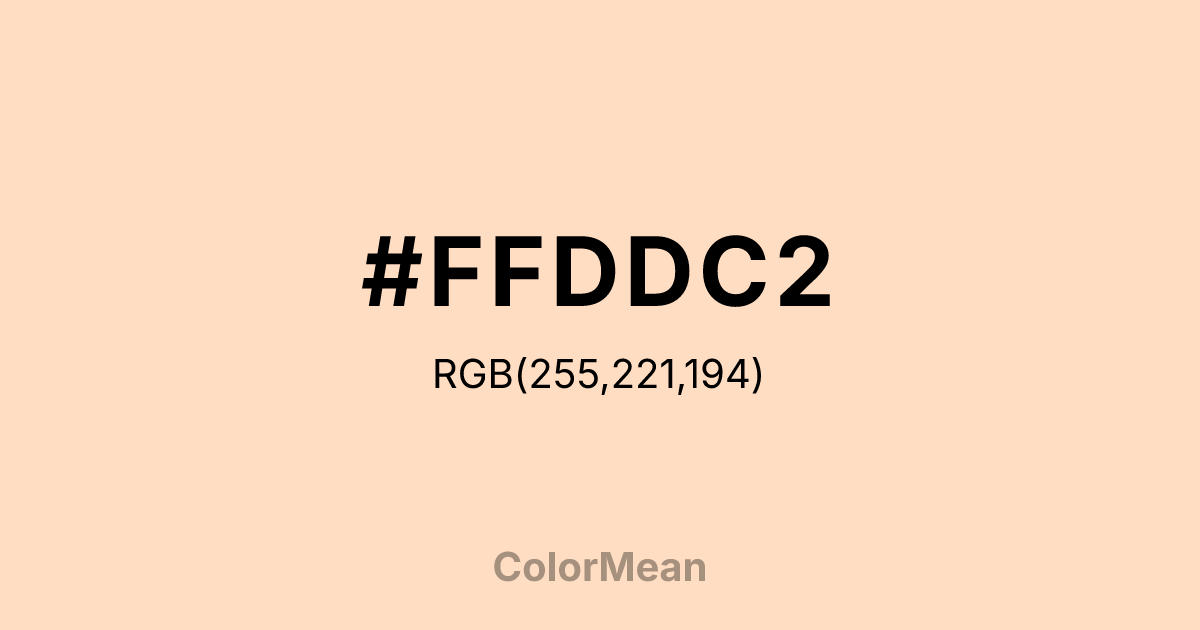 #FFDDC2 color swatch