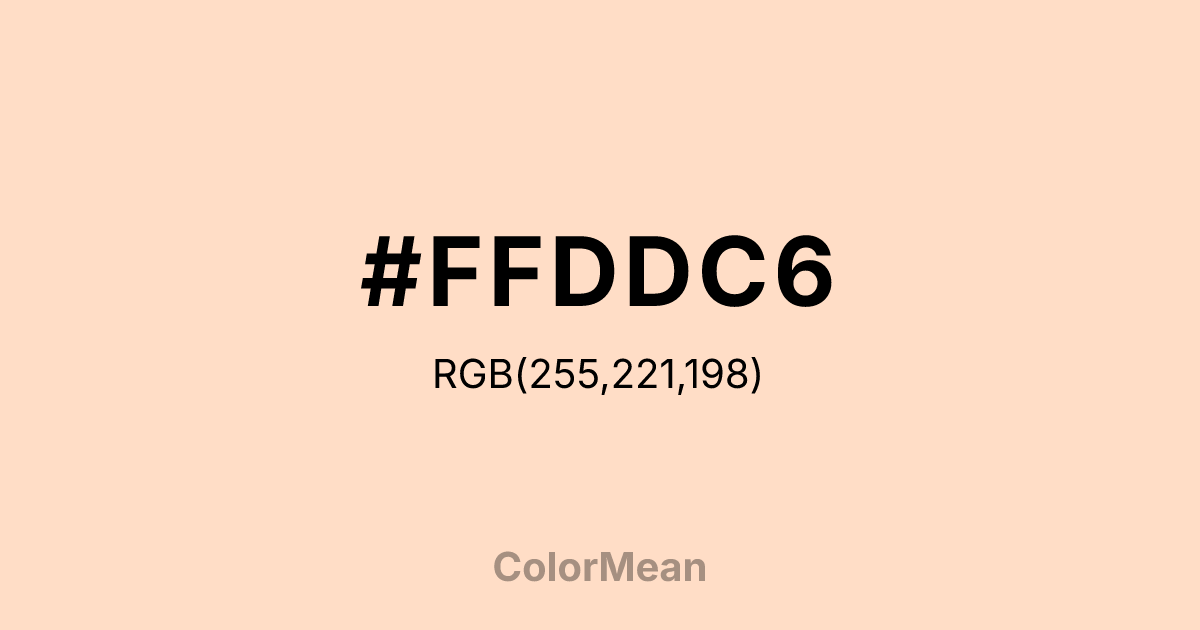 #FFDDC6 color swatch