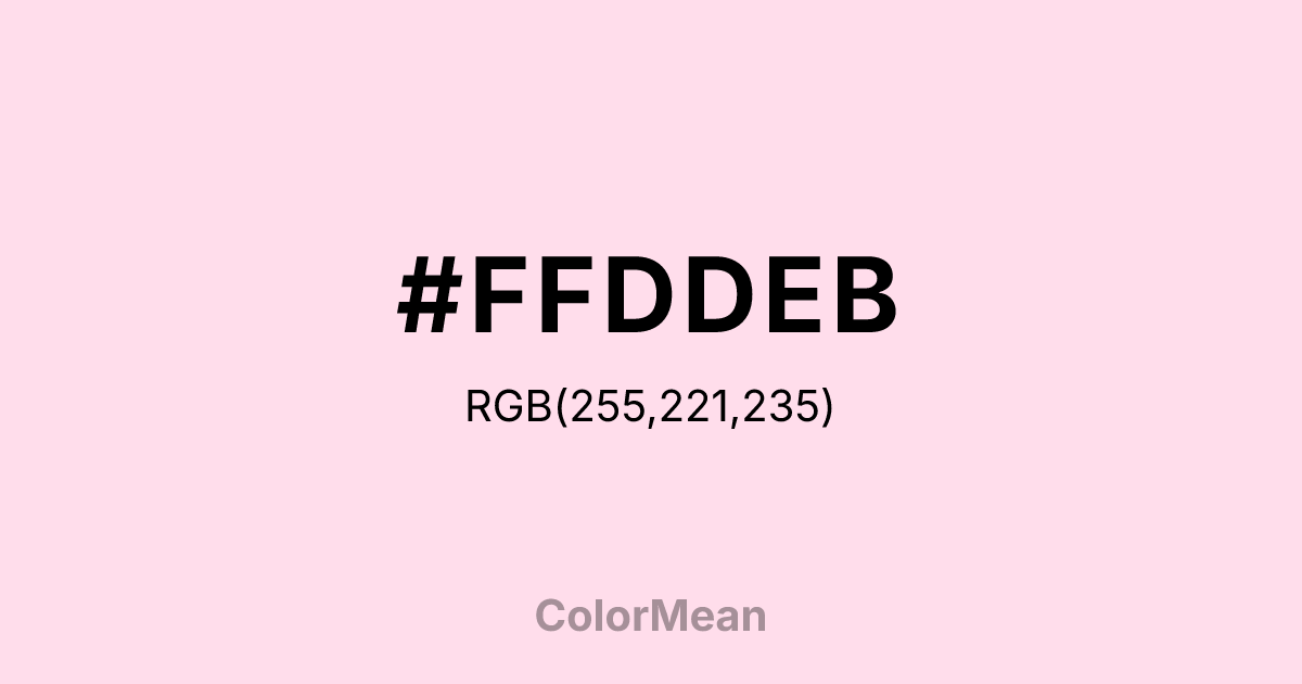 #FFDDEB color swatch