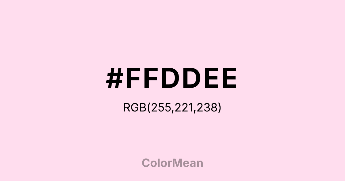 #FFDDEE color swatch