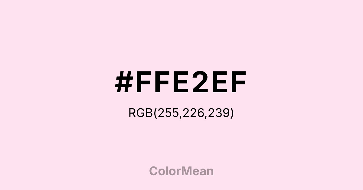 #FFE2EF color swatch