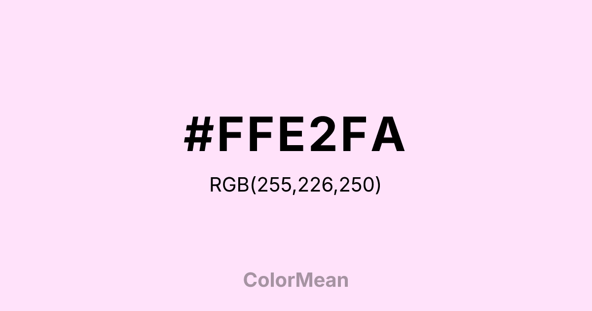 #FFE2FA color swatch