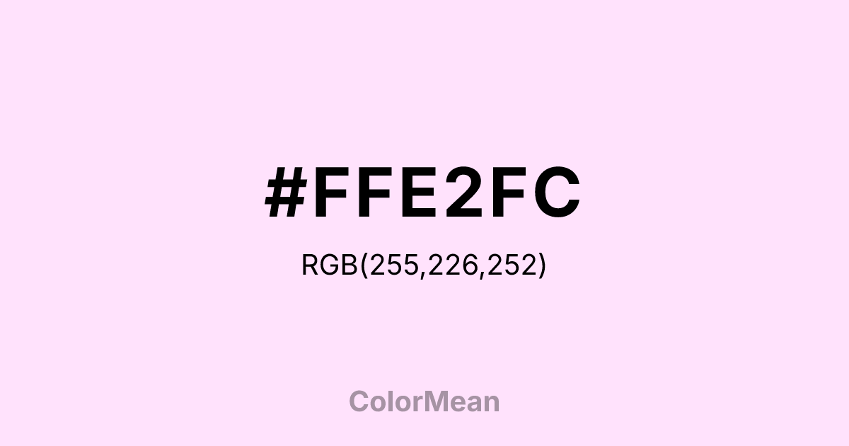 #FFE2FC color swatch