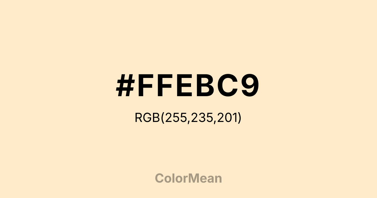 #FFEBC9 color swatch