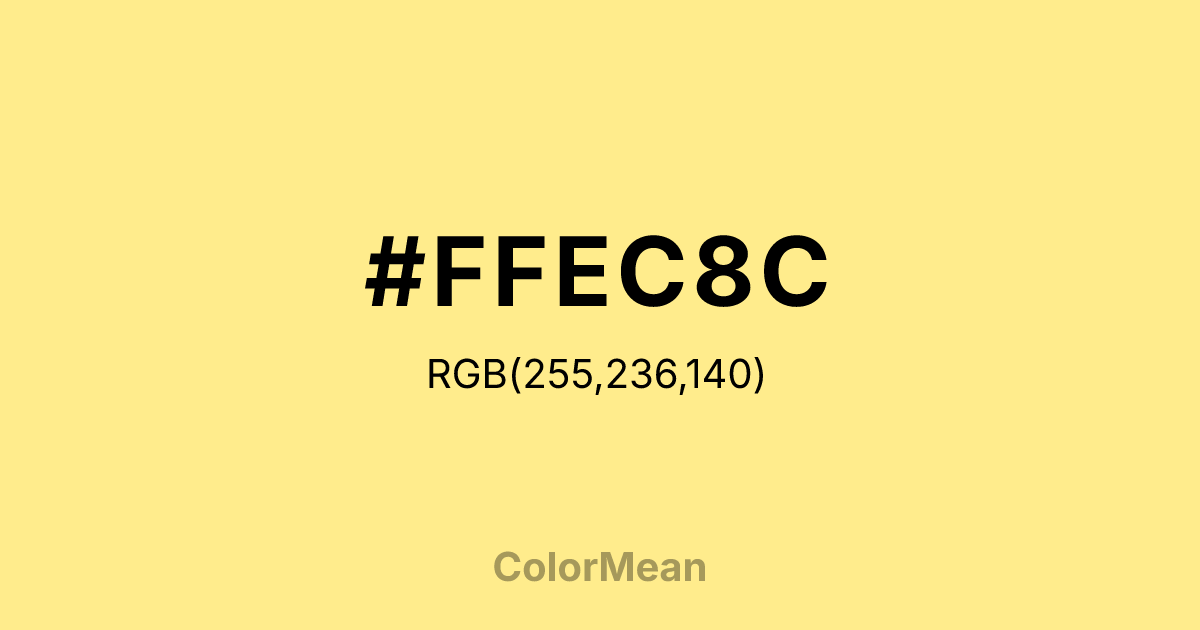 #FFEC8C color swatch