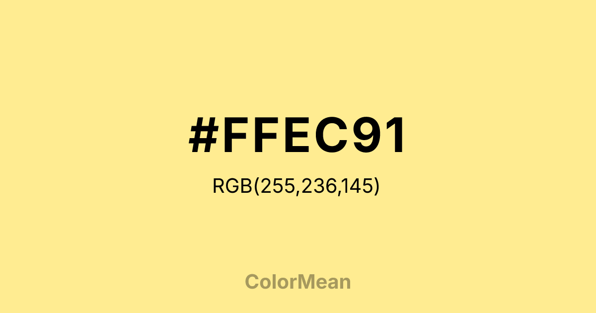 #FFEC91 color swatch