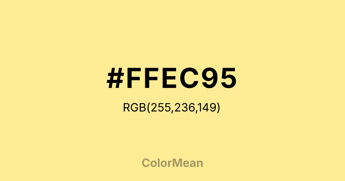 #FFEC95 color swatch