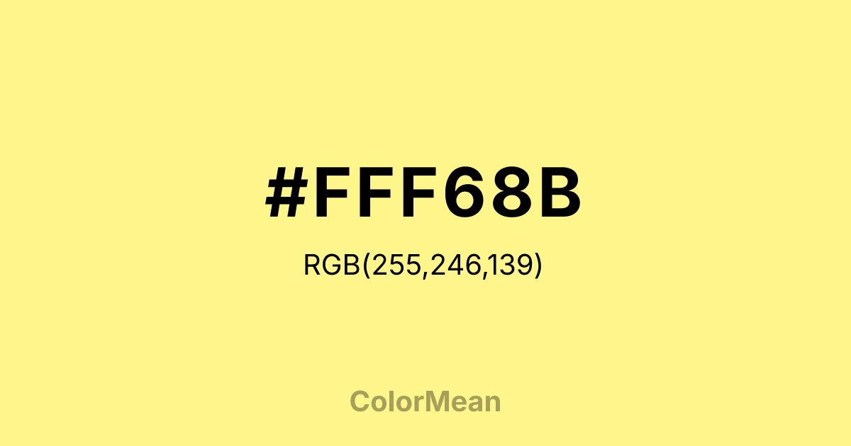 #FFF68B color swatch