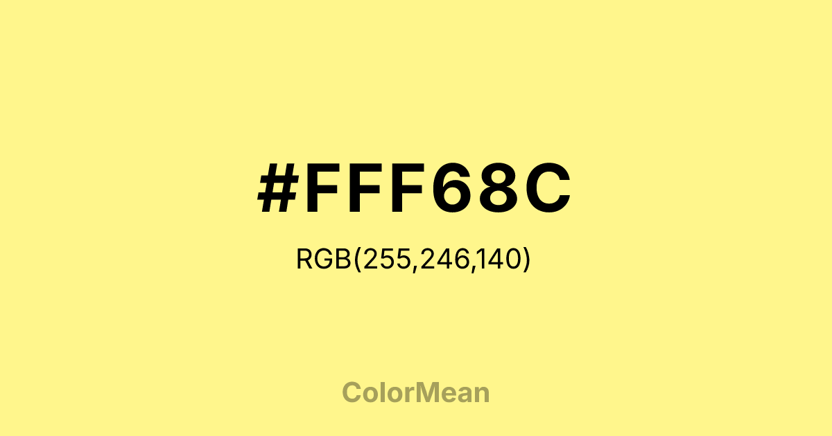 #FFF68C color swatch