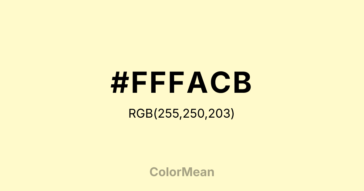 #FFFACB color swatch