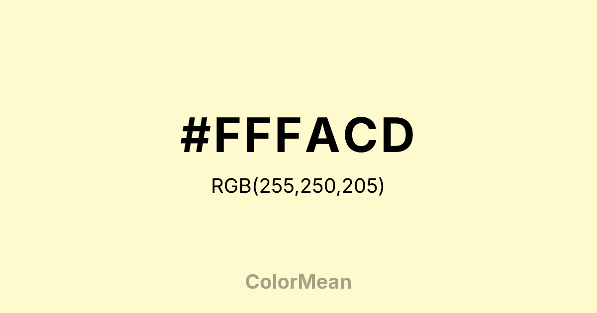 #FFFACD color swatch