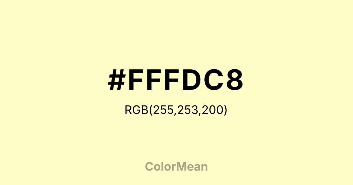 #FFFDC8 color swatch
