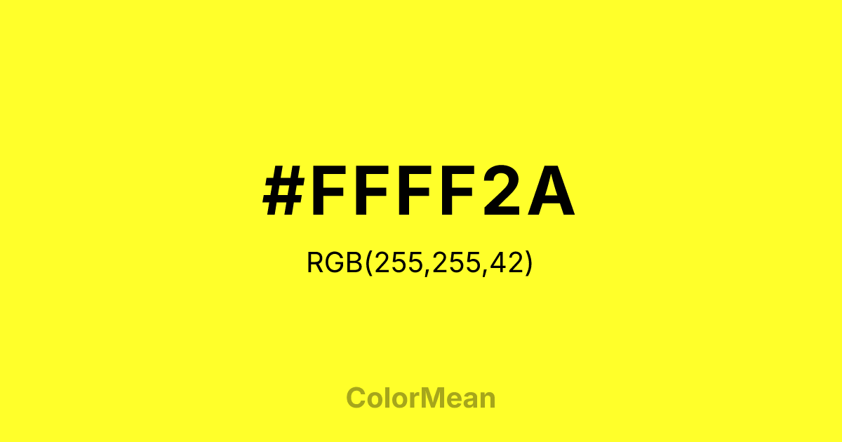 #FFFF2A color swatch