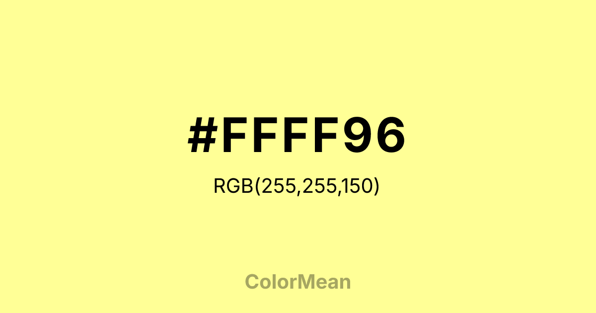 #FFFF96 color swatch