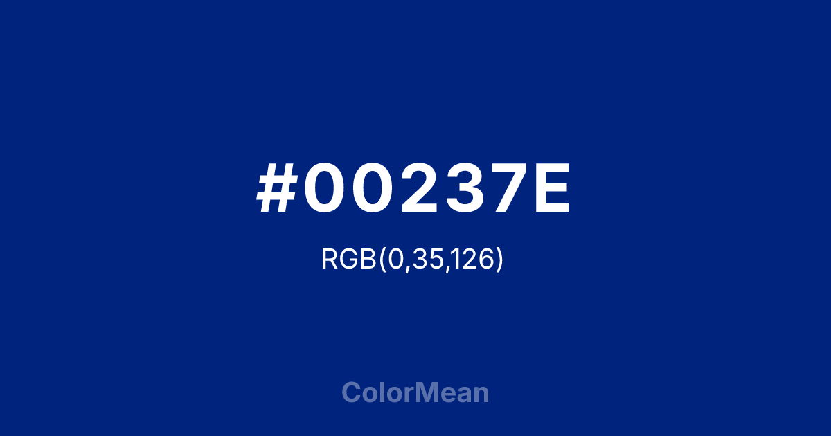 #00237E color swatch