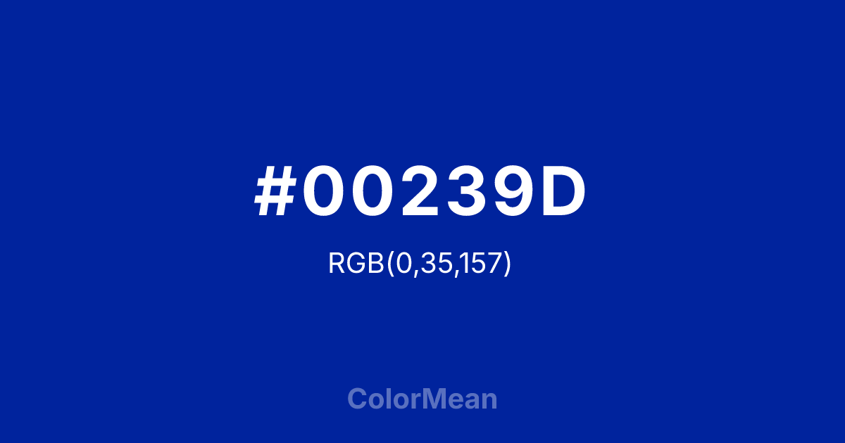 #00239D color swatch