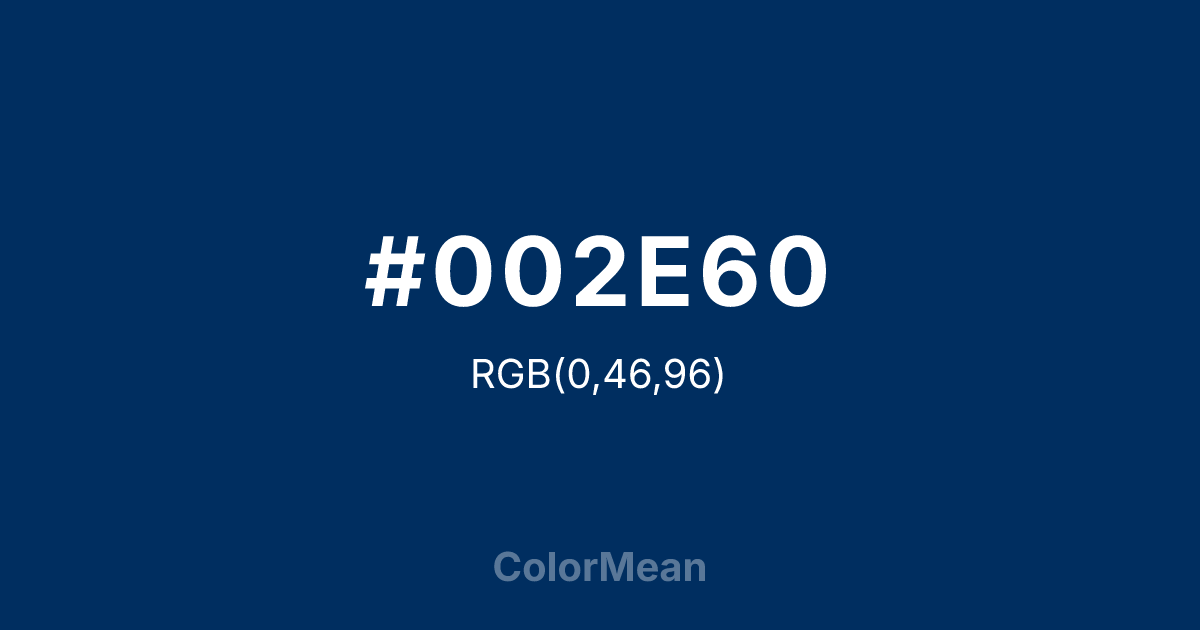 #002E60 color swatch