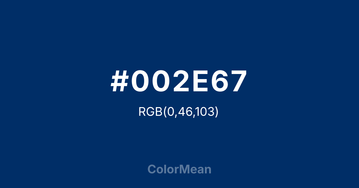 #002E67 color swatch