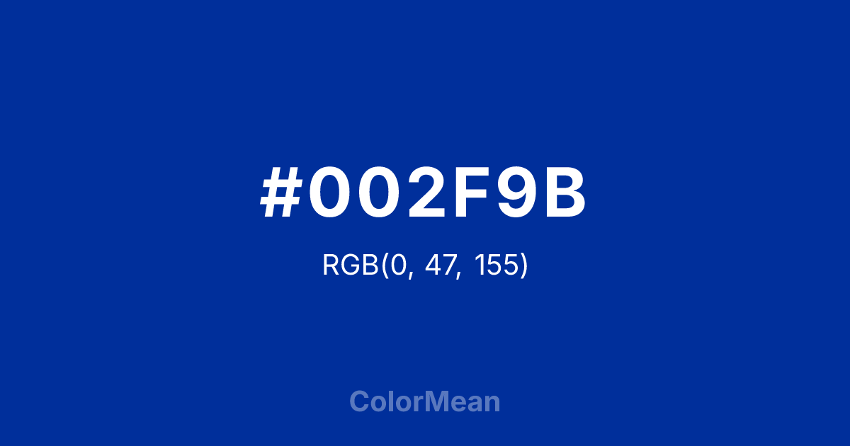 #002F9B color swatch