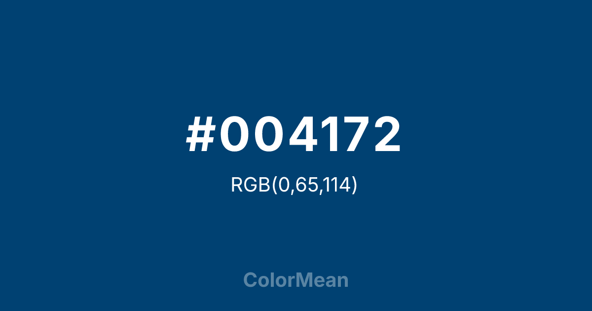#004172 color swatch