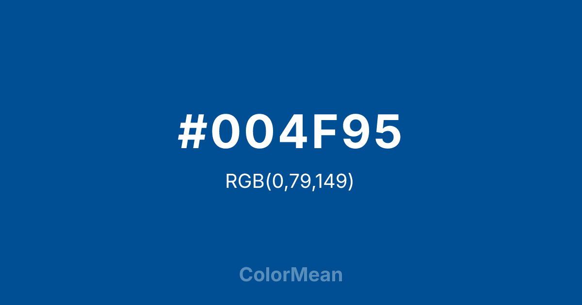 #004F95 color swatch