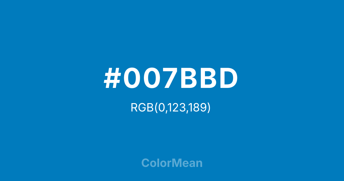 #007BBD color swatch