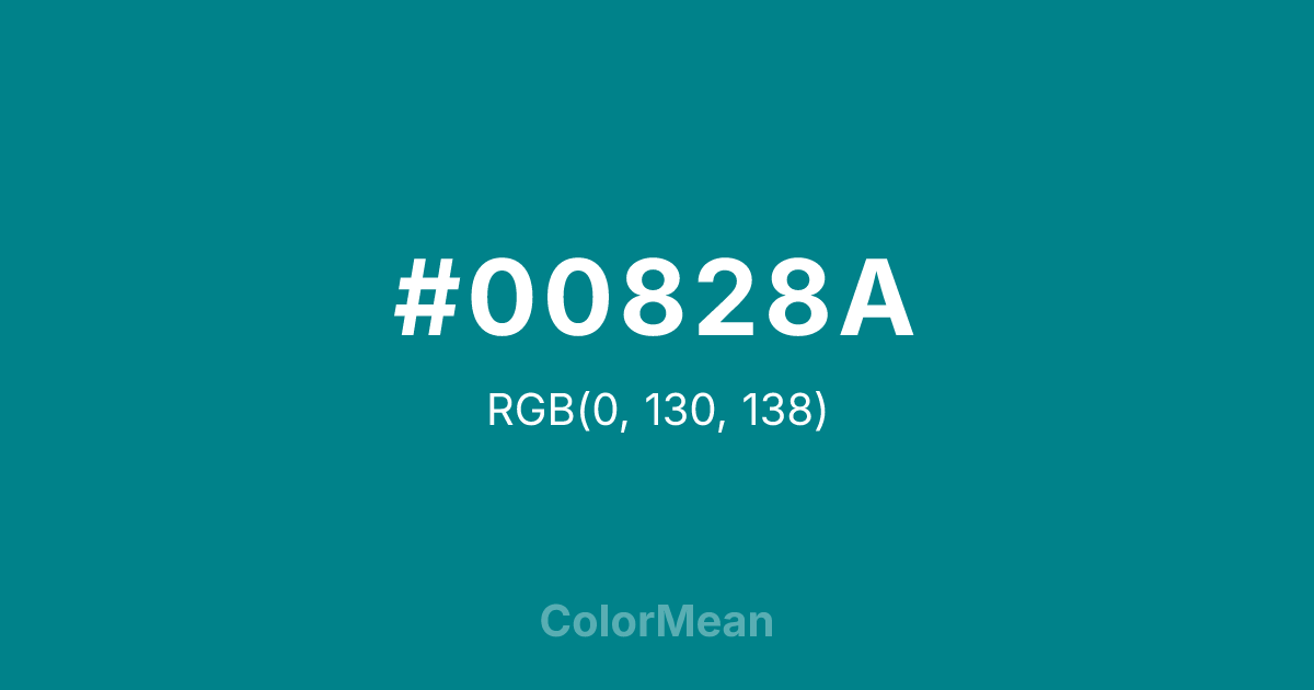 #00828A color swatch