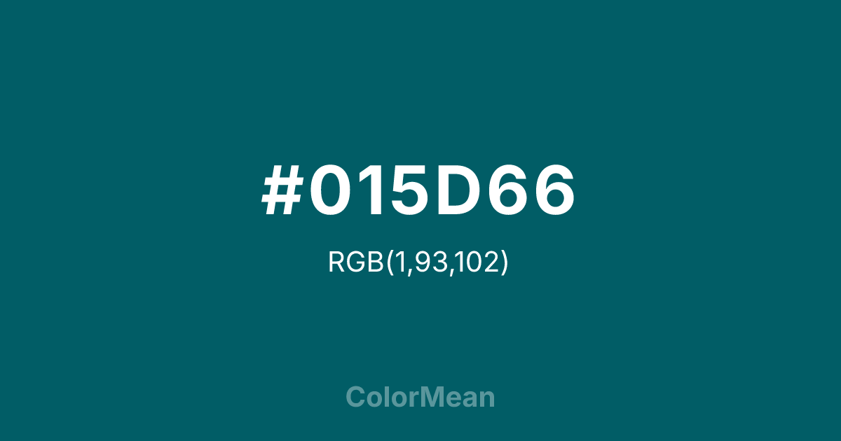 #015D66 color swatch