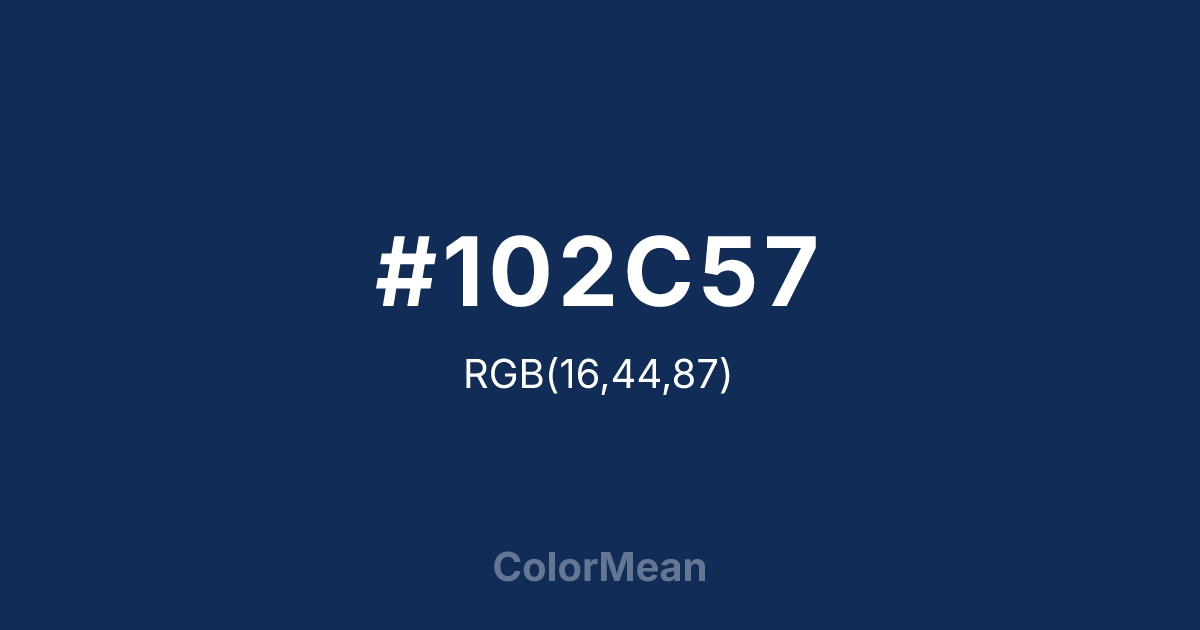 #102C57 color swatch