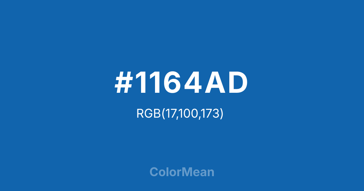 #1164AD color swatch