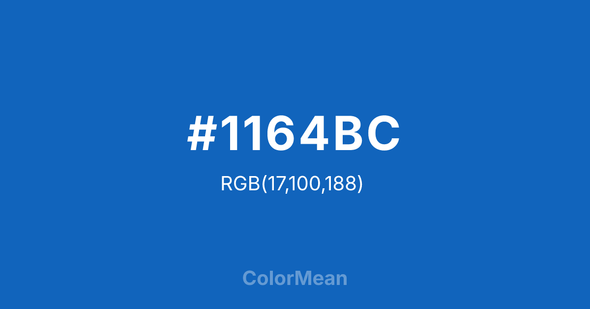 #1164BC color swatch
