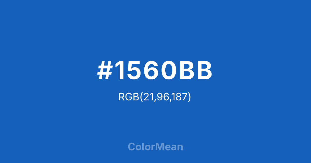 #1560BB color swatch