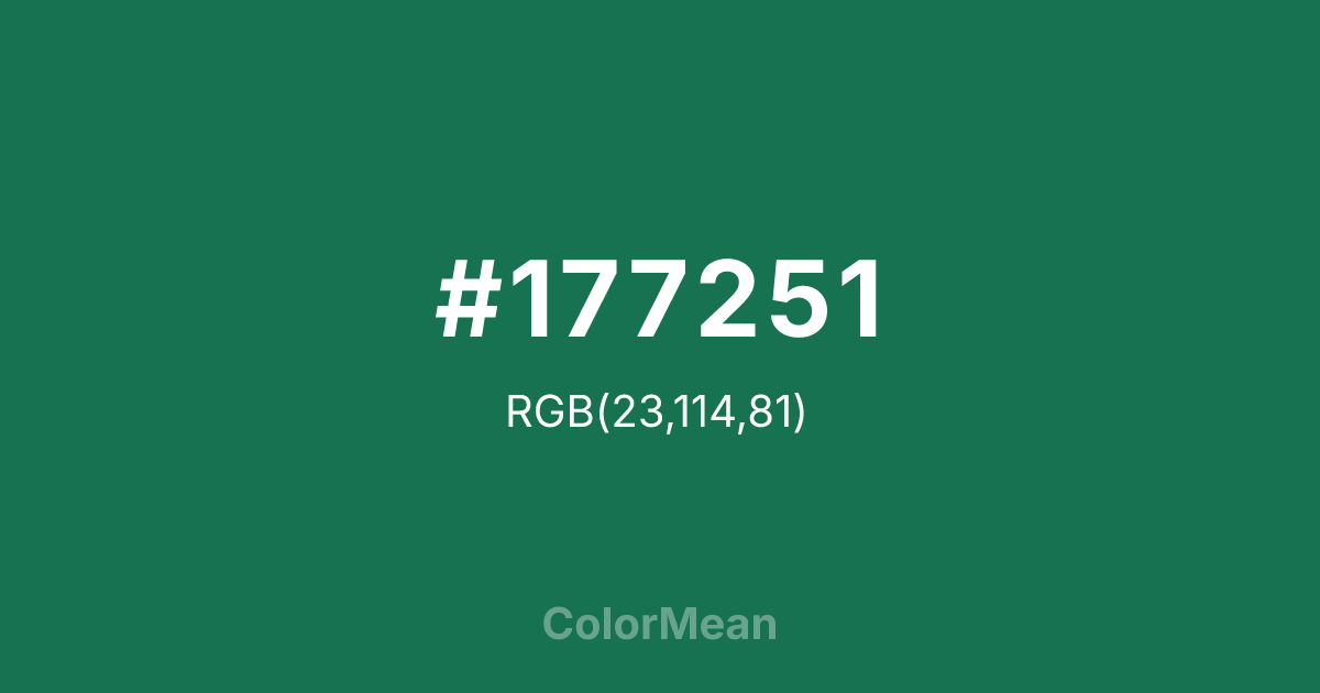#177251 color swatch