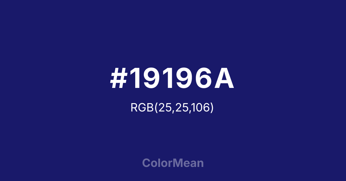 #19196A color swatch