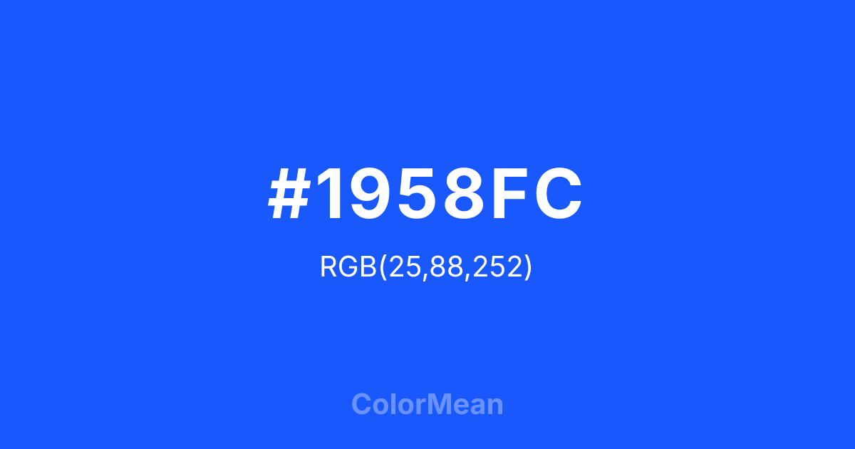 #1958FC color swatch
