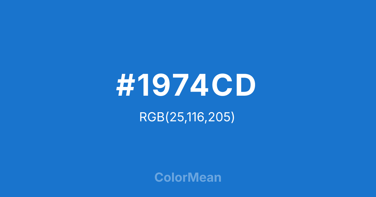 #1974CD color swatch